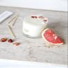 ALUMINATE LIFE Luxury Glass Jar Candle, 14.5 OZ, Energy - Red Carnelian Healing Crystal Infused - Scents of Lemon, Grapefruit, & Bergamot - Passion, Confidence, & Vitality - Coconut Wax, Essential Oil view 4