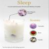 ALUMINATE LIFE Luxury Glass Jar Candle, 14.5 OZ, Sleep - Rose Quartz Crystal Infused - Scents of Rose, Lavender, and Vanilla - Tranquility, Love, & Comfort - Coconut Wax, Valentine's Day Gift view 3