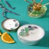 ALUMINATE LIFE Luxury Glass Jar Candle, 14.5 OZ, Focus - Fluorite Crystal Infused - Scents of Orange, Ginger, Ylang-ylang, & Lavender - Awareness, Mental Order, & Clarity - Coconut Wax Blend view 4
