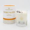 ALUMINATE LIFE Tiger Eye Crystal Infused Luxury Glass Jar Candle, 14.5 OZ, Strength - Scents of Cedarwood, Amber, & Sage - Power, Courage, & Expansion - Coconut Wax, Meditation, Yoga, Metaphysical view 2
