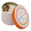 ALUMINATE LIFE Luxury Candle Tin, 4 OZ, Strength - Tiger Eye Crystal Infused - Scents of Cedarwood, Amber, & Sage - Power, Courage, & Expansion - Coconut Wax Blend, Essential Oils, Dr. Developed view 1