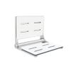 Folding Shower Seat - Wall Mount Bench for Inside Shower / Bathroom Safety Assist / 304 Stainless Steel / Phenolic Resin / Brushed Finish / 18" x 16" view 1