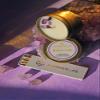 ALUMINATE LIFE Luxury Candle Tin, 4 OZ, Release, Amethyst Crystal Infused - Scents of Lavender, Bergamot, & Frankincense - Valentine's Day Gift - Coconut Wax, Essential Oils, Dr. Developed view 3