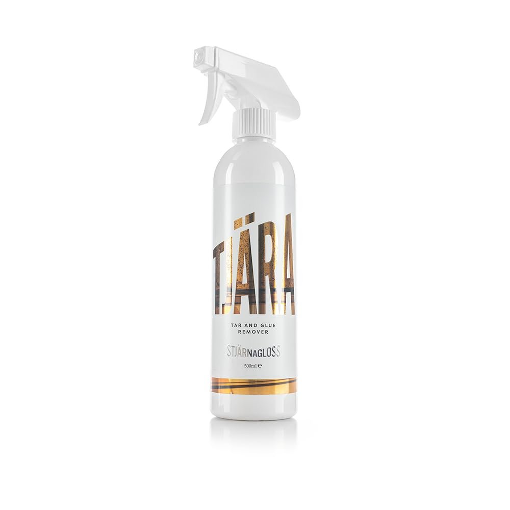 Stjarnagloss - Tjara Tar & Glue Remover - Natural Orange Oil, Powerful Spray and Wipe Formula (500 milliliters)