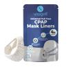 Snugell CPAP Mask Liners Full-Face (4-Pack)  White  Compatible with F20 and Most Full Face Masks  Soft Cotton Fabric CPAP Skin Protector for Universal Fit  Reusable & Washable for 6-Month Supply view 1