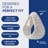 Snugell CPAP Mask Liners Full-Face (4-Pack)  White  Compatible with F20 and Most Full Face Masks  Soft Cotton Fabric CPAP Skin Protector for Universal Fit  Reusable & Washable for 6-Month Supply view 4