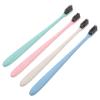 Healifty 12pcs Portable Wheat Straw Toothbrushes Handle Ergonomic Grip Flexible Bristles for Comfortable Oral Care for Travel Camping and Daily Use view 1