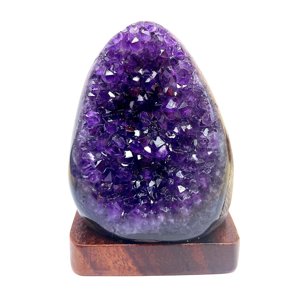 2.64 lb Natural Deep Purple Uruguay Quartz Amethyst Cave Geode Large and Small Crystal Specimen Healing Reiki Home Decoration (2.42-2.64lb)