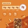 Perfect Keto Nola Bars, Gluten Free, Keto Granola Bars, Low Carb Snack or Breakfast Bar with No Sugar Added, Keto Diet Food, Healthy Snacks for Adults, 2g Net Carb, Maple Pecan, 8 Pack view 4