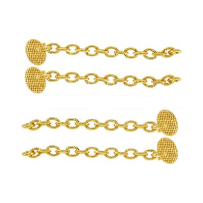 4 Pcs New SmileTech Gold Traction Chain Orthodontics Lingual Buttons Dental Orthodontic Materials