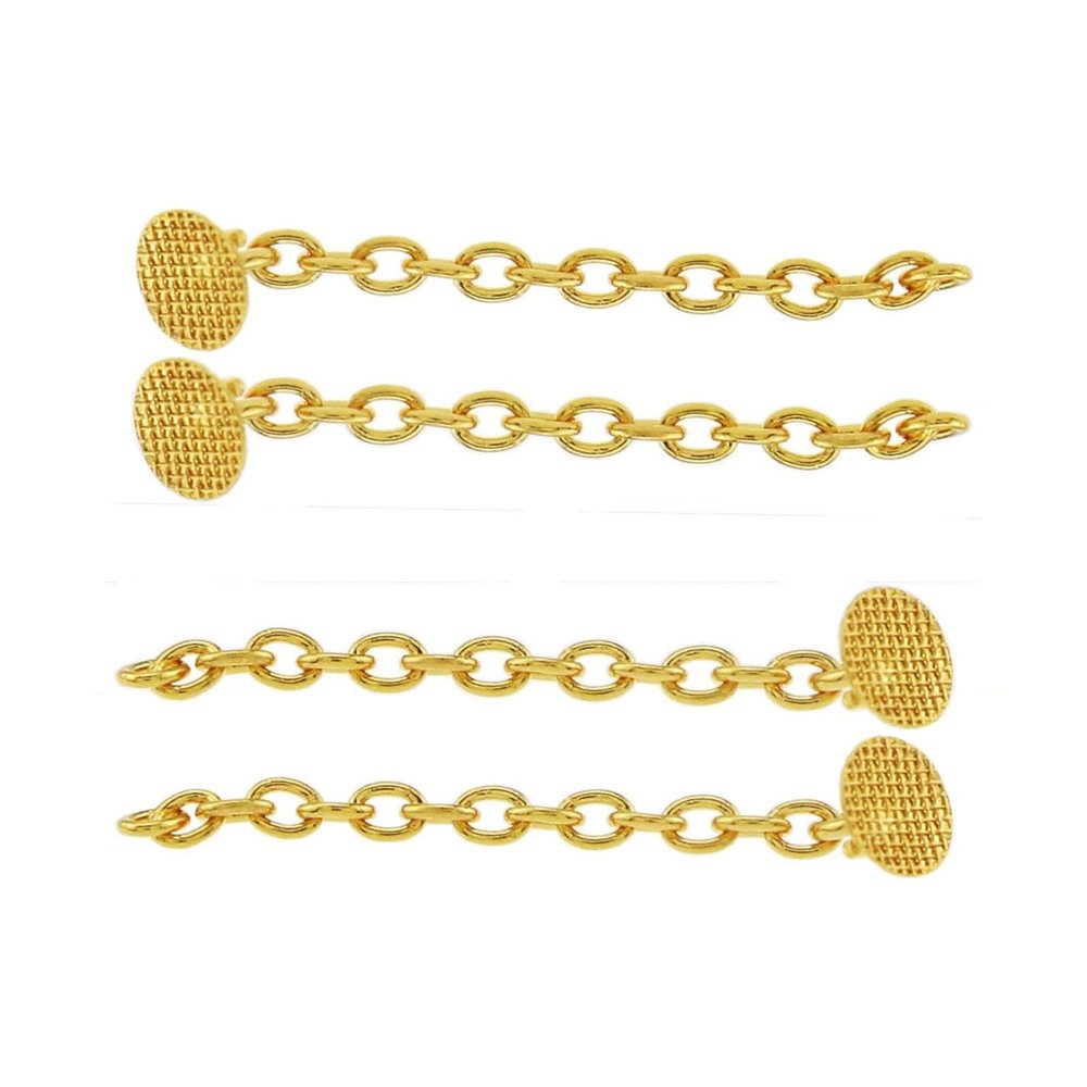 4 Pcs New SmileTech Gold Traction Chain Orthodontics Lingual Buttons Dental Orthodontic Materials