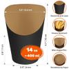 CUSINIUM 14 oz 50-Pack Black French Fry Cups - Charcuterie Cups Disposable view 2