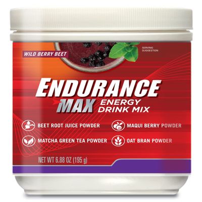 Endurance Max Energy Drink Mix - Wild Berry Beet. Superfood Drink for Sustained Energy and Focus. Plant Based. Boost for Blood Pressure, Circulation & Heart Health.Organic Non-GMO Superfood Supplement