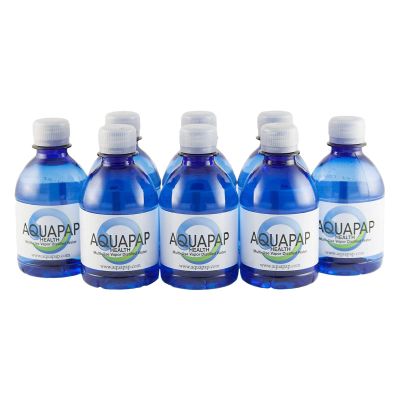 AQUAPAP 8 Ounce 8 Pack Vapor Distilled CPAP Water | for use with Resmed and Respironics Machines