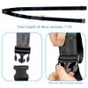 EDWERD Extremity Mobilization Belt - 7.5 ft Adjustable Manual Traction Mobility Aid Strap for Stretching Yoga Leg Shoulder Exercise Shoulder Joint Release Knee Arthritis (Black) view 2