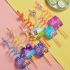24 Glitter Unicorn Birthday Party Supplies Drinking Straws Unicorn Love Heart Rainbow Cloud Shape Design for Unicorn Party Favors view 4