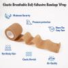 24 Pack 2 x 5 Yards Self Adhesive Bandage Wrap Athletic Elastic Breathable Cohesive Bandage Wrap Rolls for Stretch, Sports, First Aid, Wrist, Ankle Sprains, Swelling, and Vet Wrap(Rainbow) view 3
