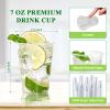 Vplus 2000 Pack 7 OZ Drinking Clear Plastic Cups, 7 Ounce Disposable Cold Water Party Dessert Bulk Cups for Business Wedding Party view 2
