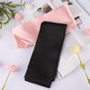 2Pcs Satin Eye Mask Sleep Mask, Adjustable Blindfold Soft Satin Eye Covers Valentine's Day Gift for Travel, Nap, Meditation,157cm/62inch (Black+Pink) view 2