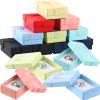 Batiyeer Jewelry Gift Boxes Set Empty Small Gift Cardboard Boxes for Jewelry Packaging with Ribbon Bowknot for Anniversaries Weddings Birthday, 8 Colors (72 Pcs) view 1
