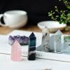 ZHDECOR Healing Crystal Wands Set, Deep Amethyst Cluster and Natural Crystal Quartz Standing Point,Rainbow Fluorite Crystal, Black Tourmaline Crystal,Clear Quartz,Rose Quartz Gemstones view 2