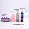 ZHDECOR Healing Crystal Wands Set, Deep Amethyst Cluster and Natural Crystal Quartz Standing Point,Rainbow Fluorite Crystal, Black Tourmaline Crystal,Clear Quartz,Rose Quartz Gemstones view 4