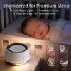 BGOVERSS White Noise Sound Machine with 20 Soothing Sounds, 10 Colors Night Light Sleep Machines Home Office Travel, 5 Timers and Memory Feature Sound Machine for Nursery Baby Kids Adults (Wood) view 3