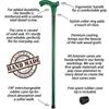 Asterom Irish Walking Cane for Men and Women - Handmade, Ergonomic, Wooden - Irish Walking Stick, Shamrock, Green Walking Canes - 36 Inch view 3
