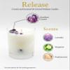 ALUMINATE LIFE Luxury Glass Jar Candle, 14.5 OZ, Release - Amethyst Healing Crystal Infused - Scents of Lavender, Bergamot, & Frankincense - Relieve, Support, & Transform - Coconut Wax, Essential Oils view 3