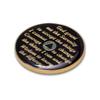 10 Year Sobriety Coin | Glitter Triplate AA Chip Recovery Anniversary Token (Blue) view 4