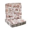 Silver Spoons Elegant Square Disposable Paper Plates (18 Pc) Metallic Floral Print, Heavy Duty Paper Plates 7 inch, Disposable Party Dessert Plates for Birthday, Rose Gold Dinnerware Set for Baby Showers & Weddings view 1