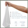 VALENGO New Lint Free Rags  100% Cotton Cloth, Soft T-Shirt Rags, Lint Free Cloth for Staining Wood, Cast Iron, Dusting, Polishing, Painting and Cleaning  Reusable & Absorbent  17x17 (Pack of 28) view 2
