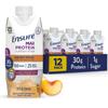 Ensure Max Protein Creamy Peach Nutrition Shake | 30g Protein, 1g Sugar, 4g Fiber Blend | 12 Pack view 1