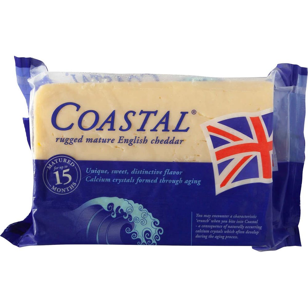 Coastal Cheddar Cut Fresh 1 Pound From the Ford Farm Imported From Dorchester England