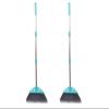 Xifando Three-Section Telescopic Aluminum Alloy Rod Long-Handled Broom for Housekeeping Garden Camping Outdoor&Indoor, 2 PCS Light Blue view 1