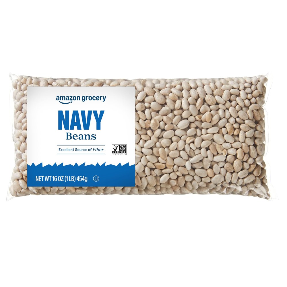 Amazon Grocery, Navy Beans, 16 oz (Previously Amazon Fresh, Packaging May Vary)