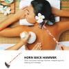 EXCEART Ox Horn Back Scratcher Body Massager Hammer Hand Massage Tools for Scratching Itches Home Family 35-38cm view 4