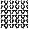 AIMUDI Black Bows 2.5" Satin Bows for Gift Wrapping Twist Tie Bows for Crafts Pre-Tied Black Satin Ribbon Bows Small Gift Bows for Treat Bags Party Favors Wedding Decorations - 50 Counts view 1