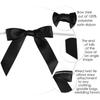 AIMUDI Black Bows 2.5" Satin Bows for Gift Wrapping Twist Tie Bows for Crafts Pre-Tied Black Satin Ribbon Bows Small Gift Bows for Treat Bags Party Favors Wedding Decorations - 50 Counts view 3