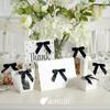 AIMUDI Black Bows 2.5" Satin Bows for Gift Wrapping Twist Tie Bows for Crafts Pre-Tied Black Satin Ribbon Bows Small Gift Bows for Treat Bags Party Favors Wedding Decorations - 50 Counts view 4