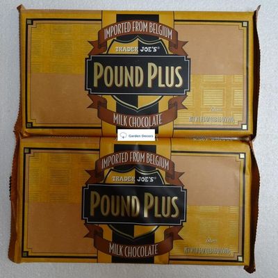 Trader Joes Pound Plus Milk Chocolate Bar 17.6oz 500g (Two Bags)