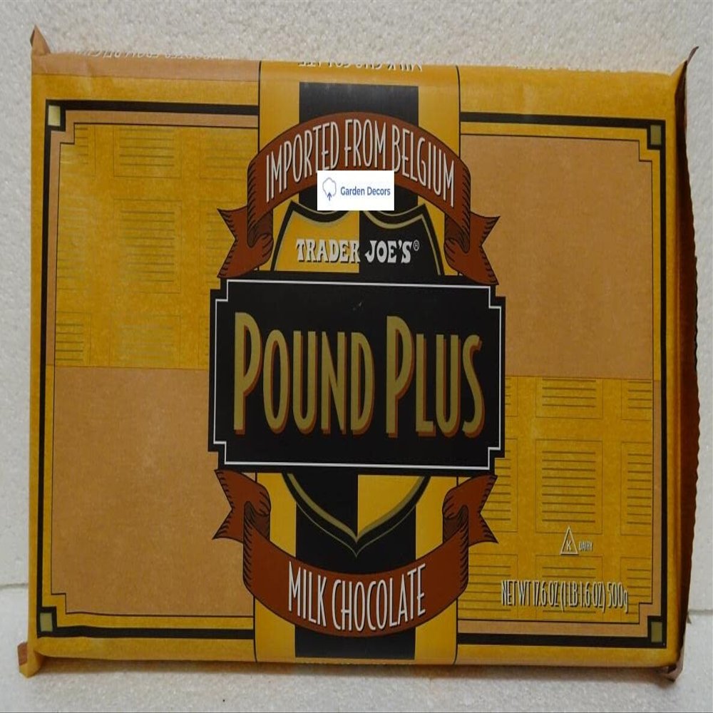 Trader Joes Pound Plus Milk Chocolate Bar 17.6oz 500g