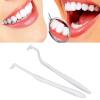 Tuft Toothbrush Tufted Brush, Tufted Toothbrush Brace Cleaning Stain Removal Interdental Toothbrush for Oral Care White,Interdental Interspace Brush for Detail Cleaning view 3