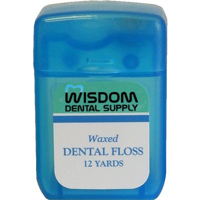WDS Dental Nylon Floss Dental Waxed Floss 12 Yards (11 Meters) - Pack of 4