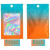 100 Pcs Holographic Mylar Bags,4.0x5.9 Inch Small Odor Proof Bags Resealable Zipper Cosmetic Storage Bags for Small Business Lip Gloss Nail Lash Jewelry Packaging view 3