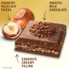 Ferrero Rocher Milk Chocolate Hazelnut Bar, with Cocoa Filling , Valentine's Day Chocolate Gift, 8 Pack, 3.1oz Each view 4