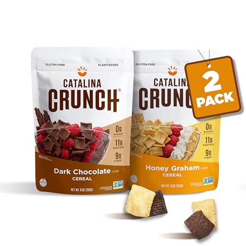Catalina Crunch Protein Cereal - Sugar Free Breakfast Cereal with 11g of Protein - Gluten Free - Pumpkin Spice - 8 oz. Bag (Pack of 1)