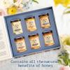 Savannah Bee Company Blossom to Bottle - 6 Jars of Different Varieties of Organic Honey in Unique Packaging view 3