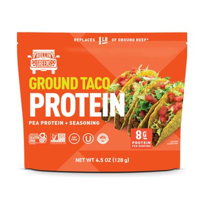 Rollingreens, Taco Grounds Plant Based, 4.5 Ounce