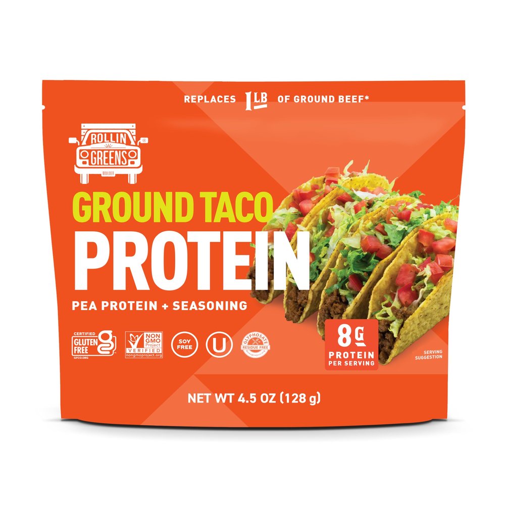 Rollingreens, Taco Grounds Plant Based, 4.5 Ounce